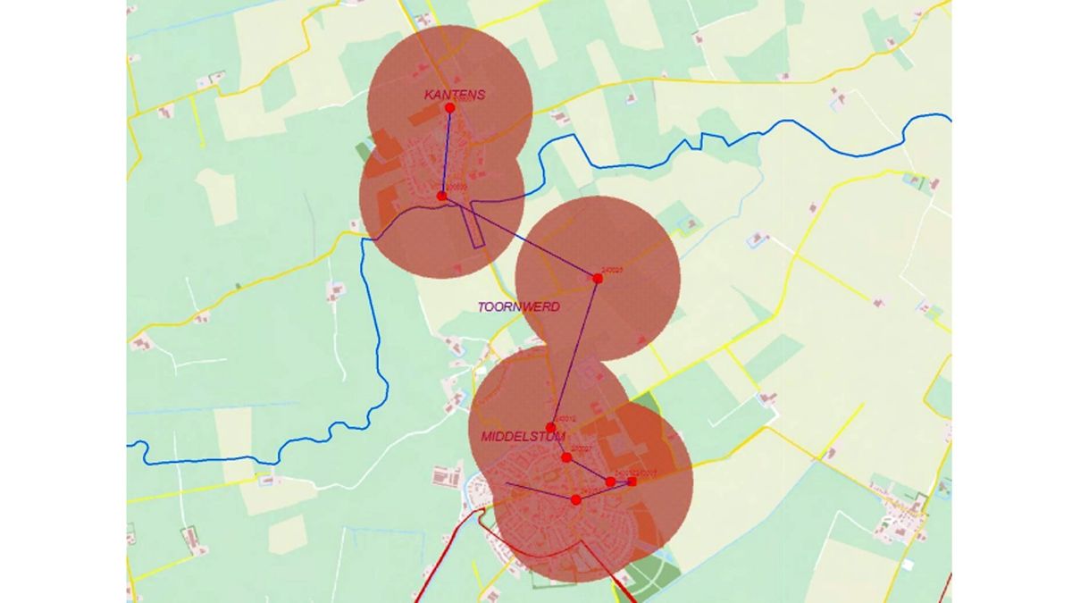 Stroomstoring in Middelstum, Toornwerd en Kantens