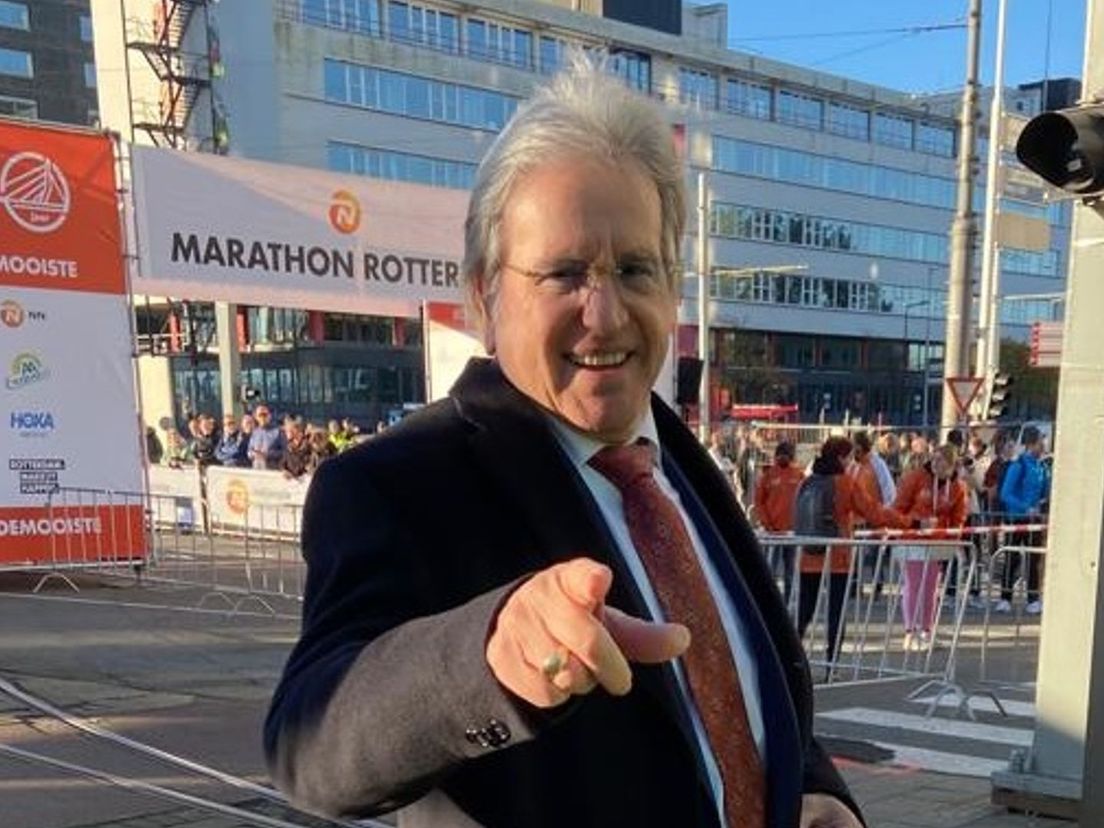 Lee Towers in betere fysieke tijden bij de Marathon Rotterdam