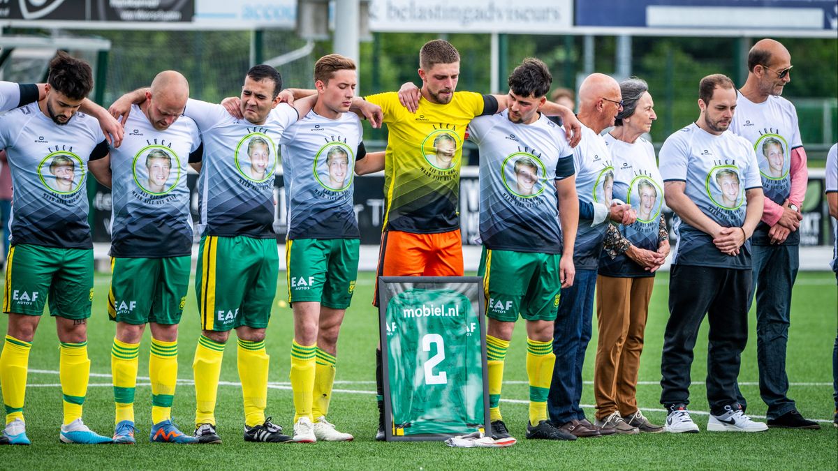 Emotioneel afscheid Luca (22) door ploeggenoten: 'Het was echt een