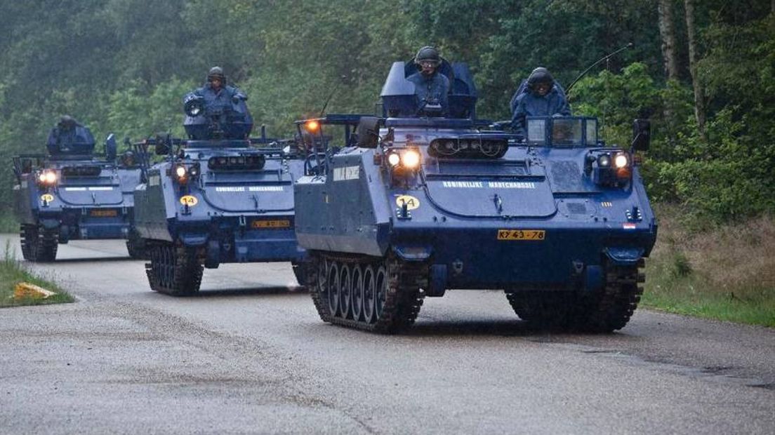 De YPR-pantserrupsvoertuigen