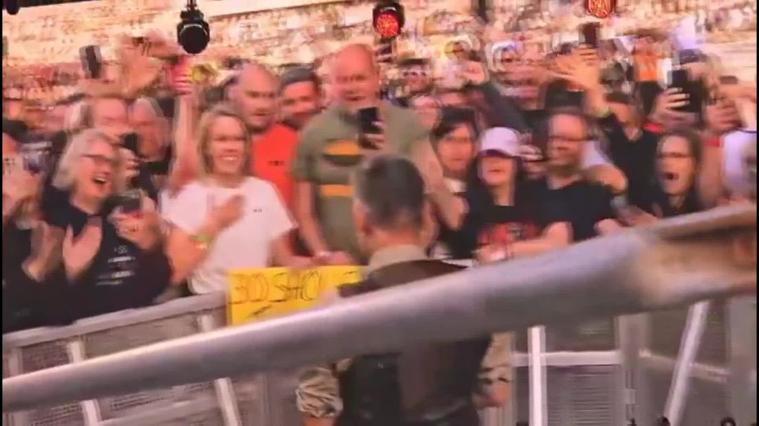 Knuffelen met Bruce Springsteen