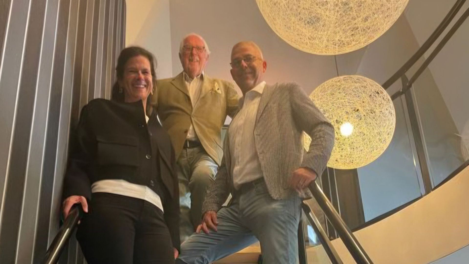 V.l.n.r. Vanessa Jansen, Hans Jansen en Roy Baks.