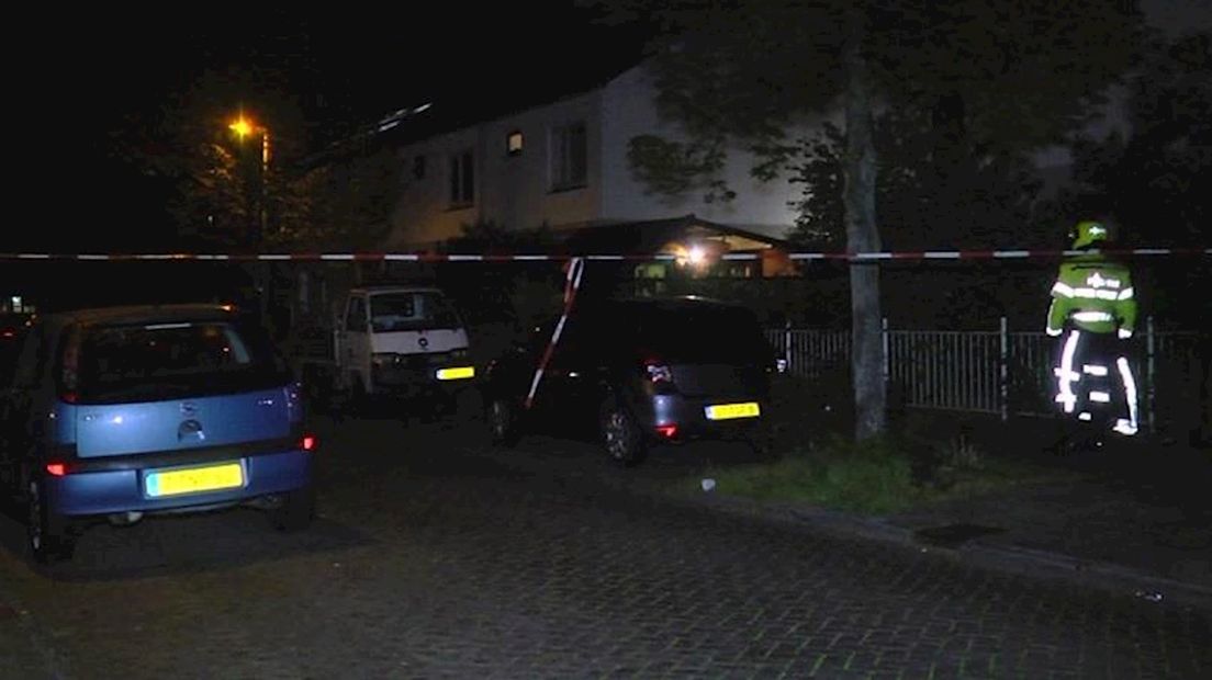 Onderzoek ter plaatse vlak na de schietpartij