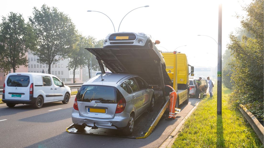 Drie auto's in botsing in Zwolle