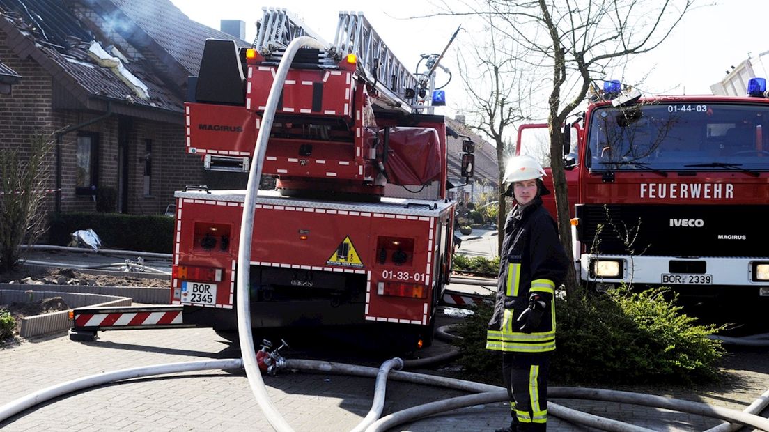 Gasexplosie in woning Wessum