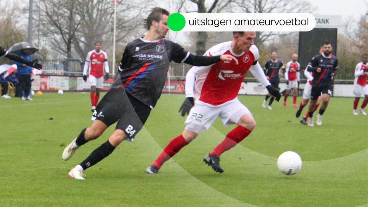 Uitslagen amateurvoetbal zondag 23 november