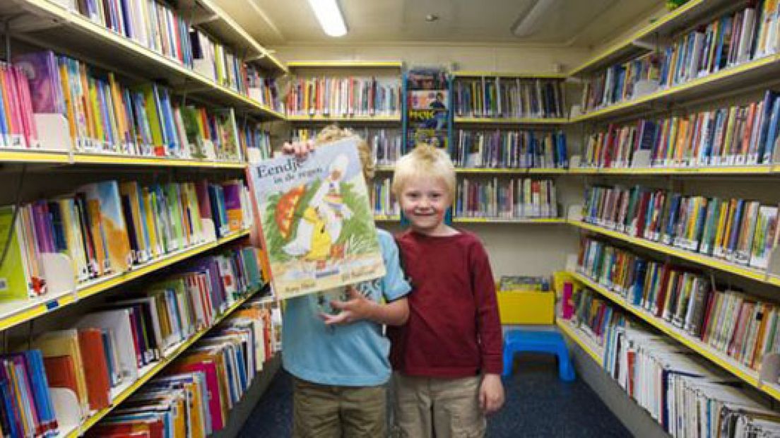 Protest tegen schrappen bibliobus