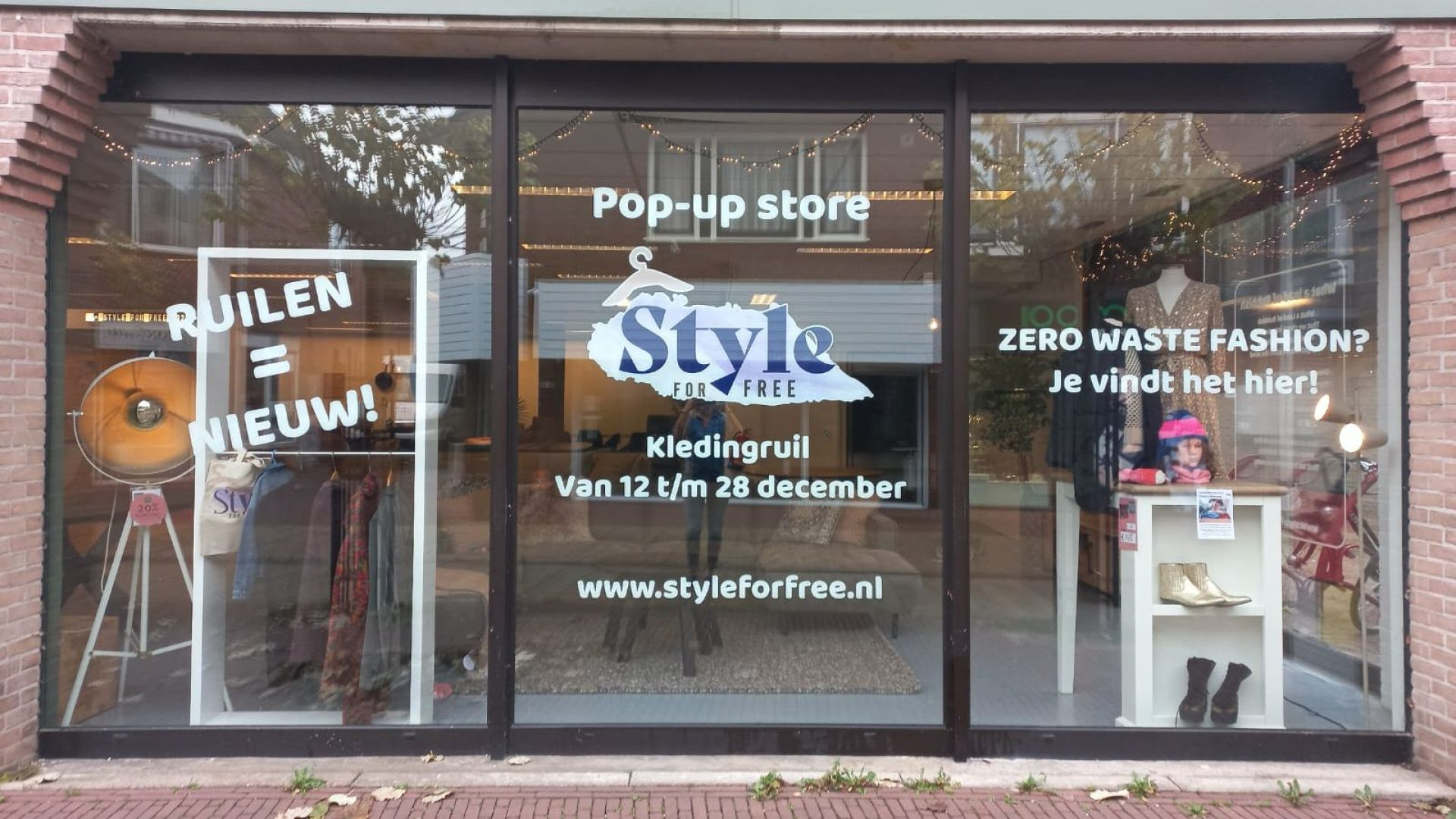 De tijdelijke pop-up store in Winterswijk.