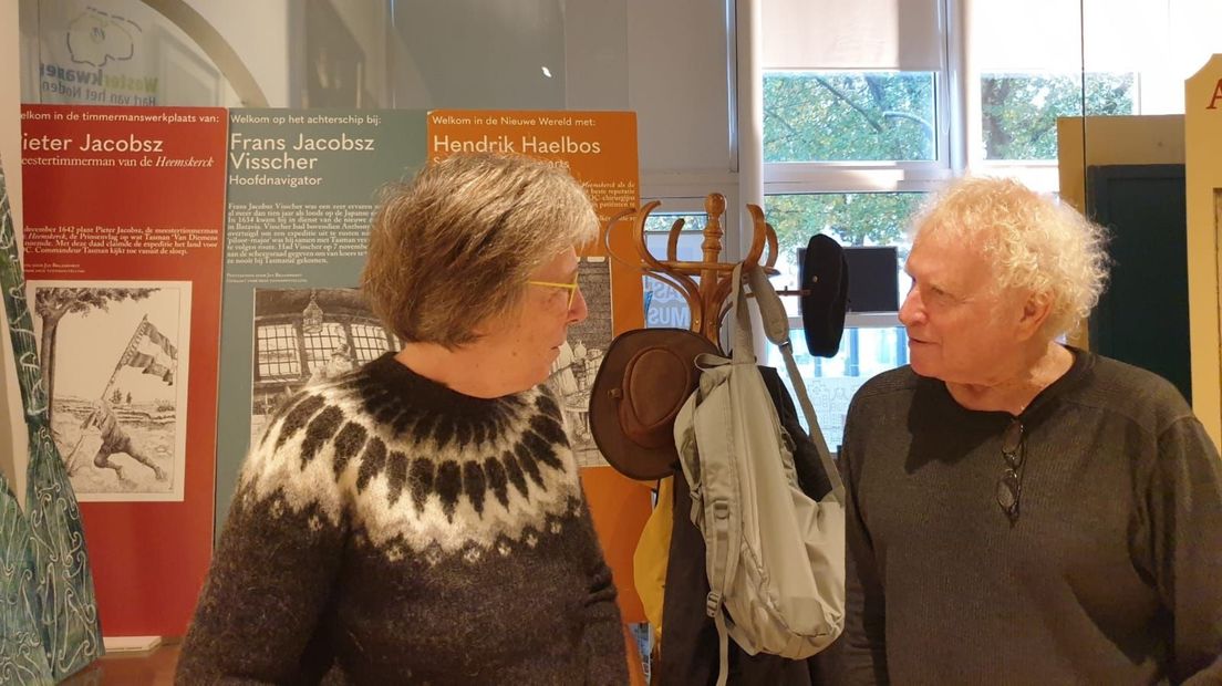 Nel Göbel en Feiko Bouman in het Abel Tasman Museum