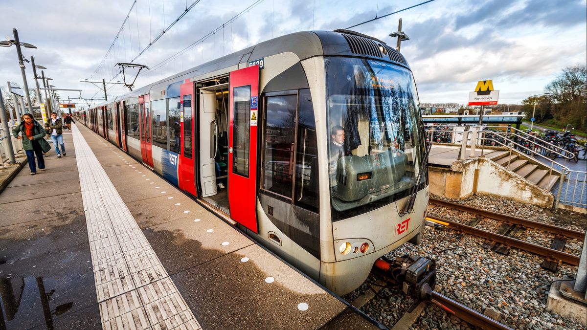 Metro maakt noodstop voor grote vogel