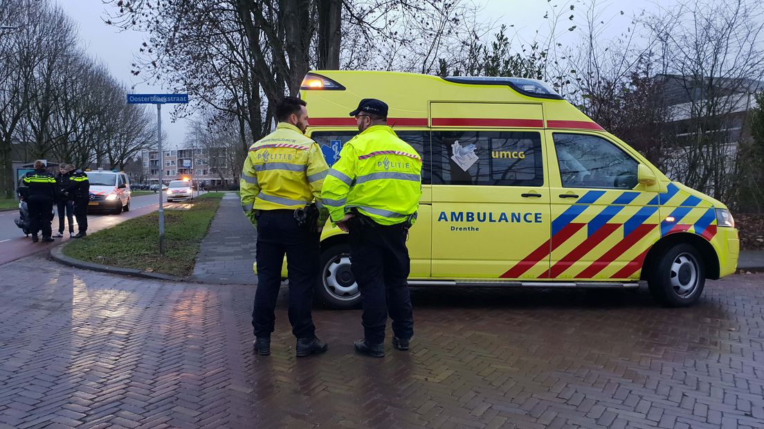 De fietser is gewond  naar het ziekenhuis gebracht (Rechten: Persbureau Meter)