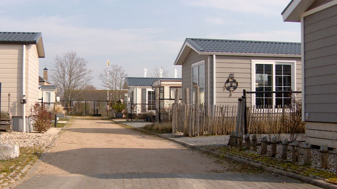 Een aantal vakantiehuisjes