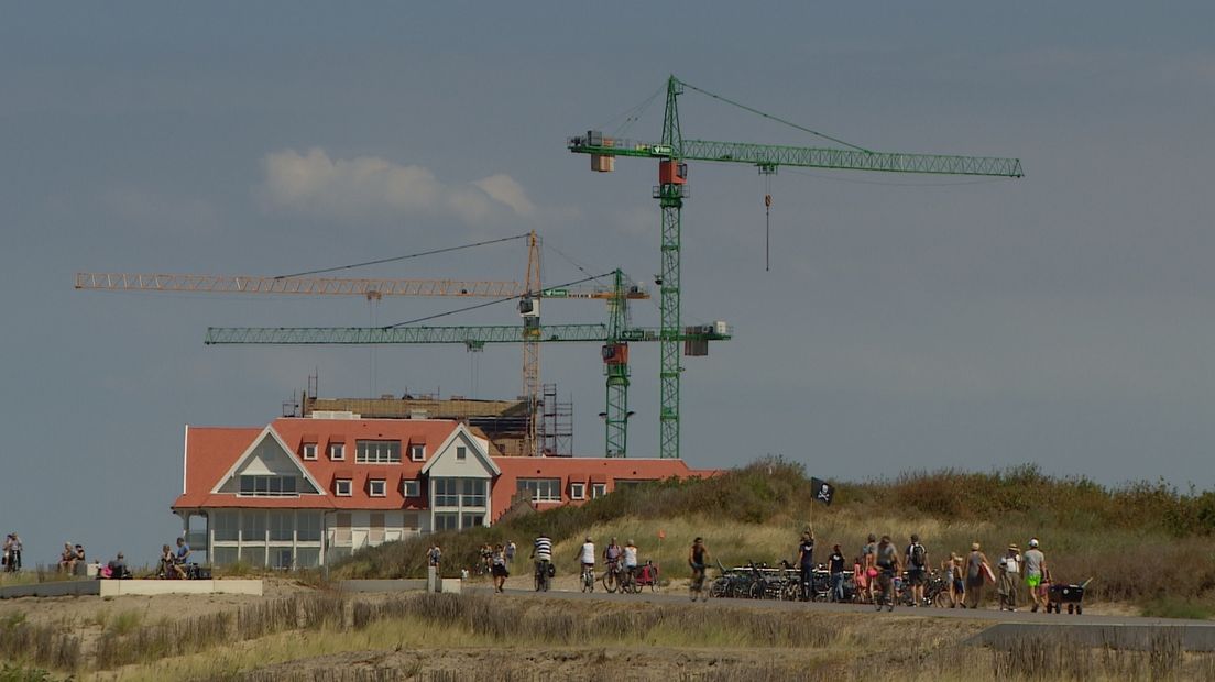 In Cadzand-Bad wordt de komende jaren nog volop gebouwd aan de kust