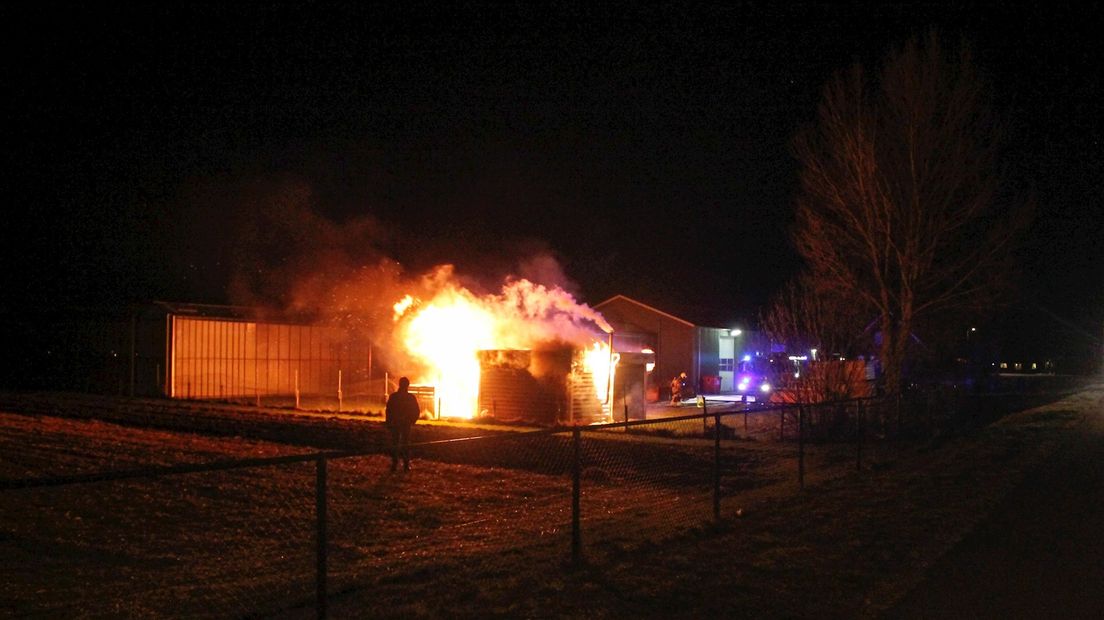 Brand in schuur IJsselmuiden