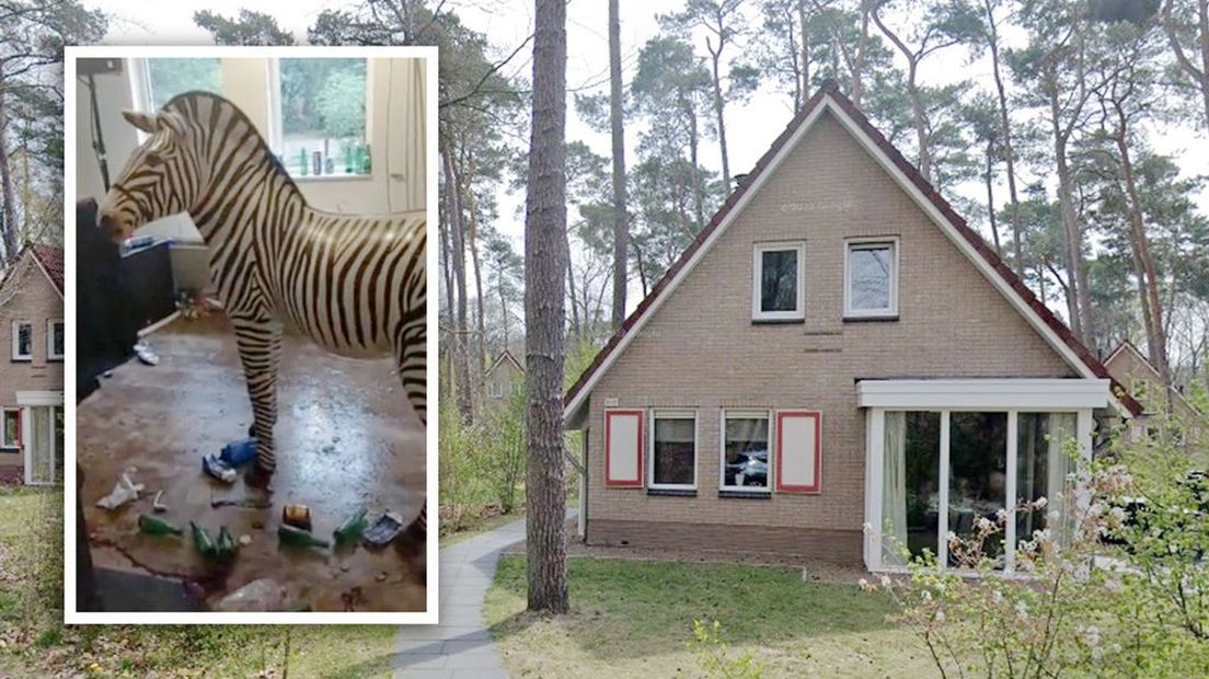 In een bungalow van Landal in ’t Loo is een ravage aangericht