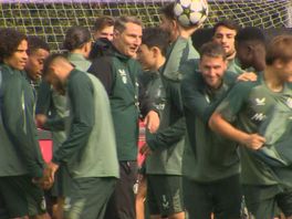 Feyenoord traint in aanloop naar Leverkusen