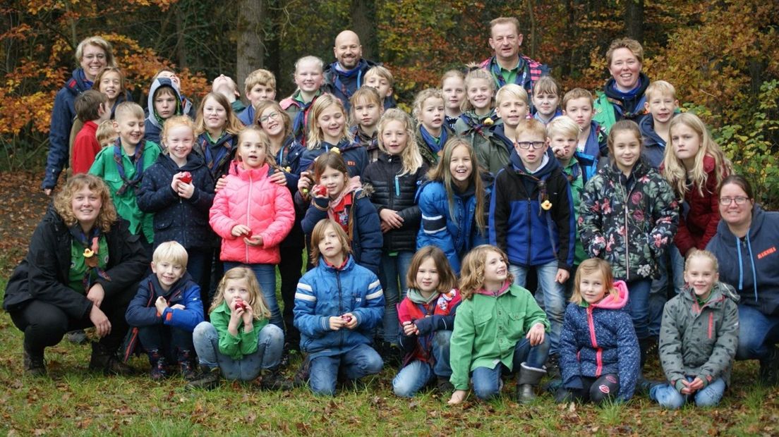 De welpen van de scouting in Diever (Rechten: Schultegroep/Lian Berkhout)