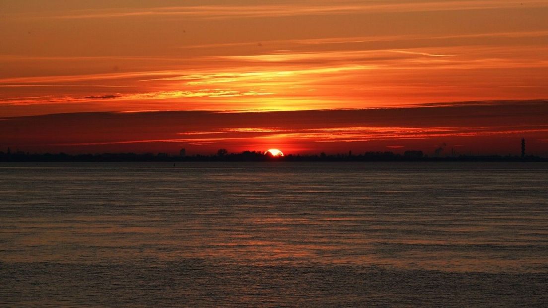 Zonsondergang bij Waarde