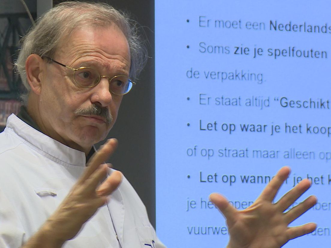 Oogsarts Tjeerd de Faber geeft vuurwerkles