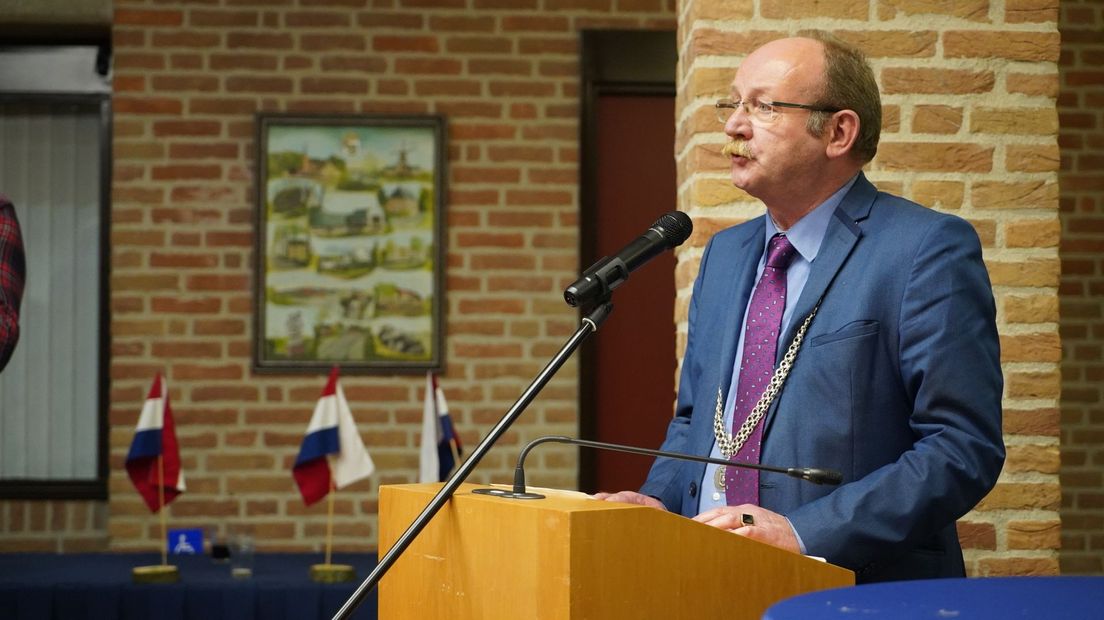 Klaas Smid - burgemeester Noordenveld tijdens nieuwjaarsspeech, 2020