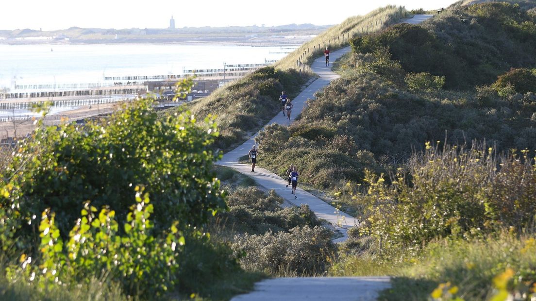 De duinen van Walcheren waren het decor van de wedstrijd