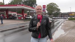 Nederlandse file bij Duitse tankstations