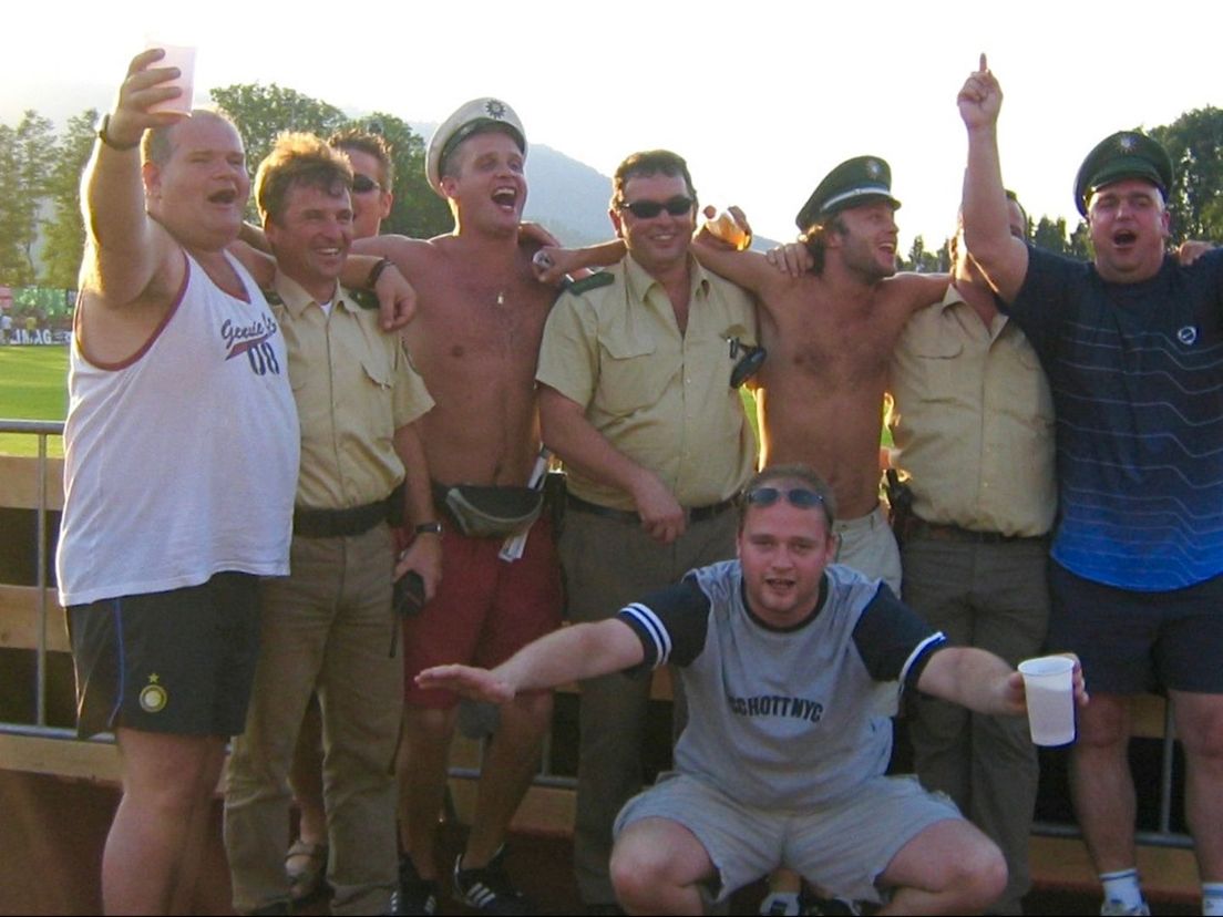 Erik (rechts) tijdens een trainingskamp in het Duitse Oberstaufen