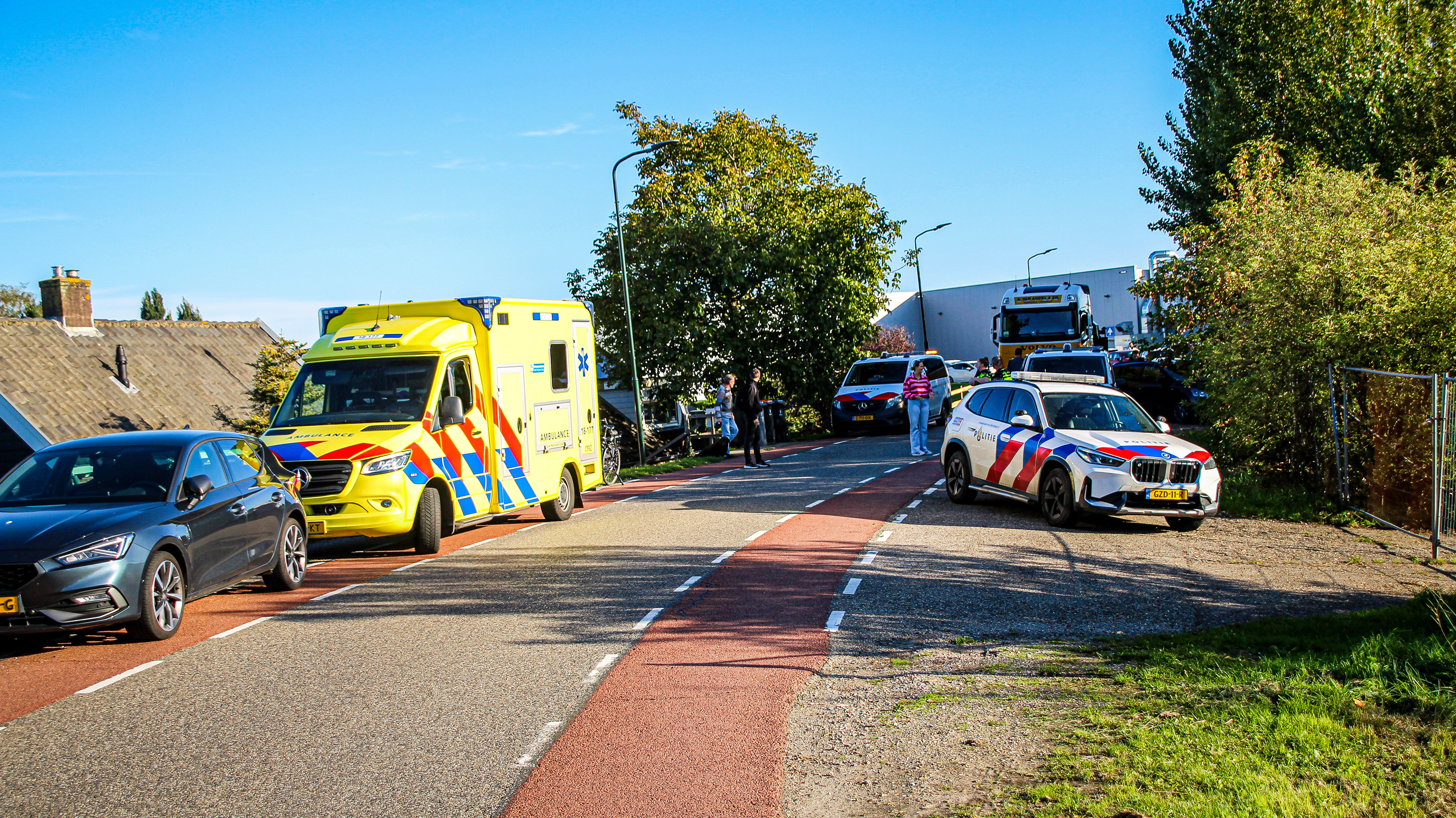 Bij een aanrijding in Boven-Hardinxveld raakte een 1-jarig kindje gewond
