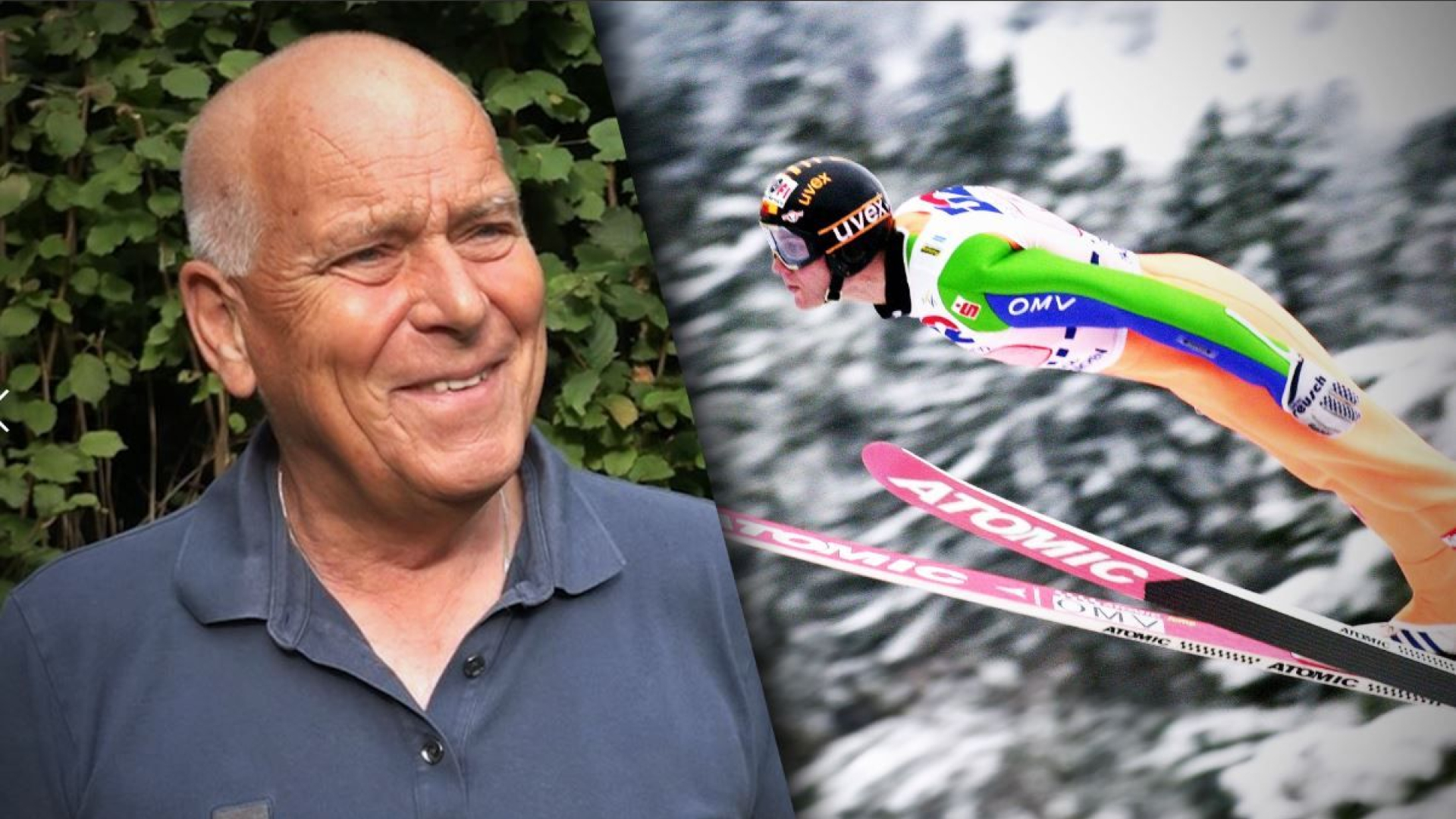 Evert ten Napel geeft weer commentaar bij schansspringen.