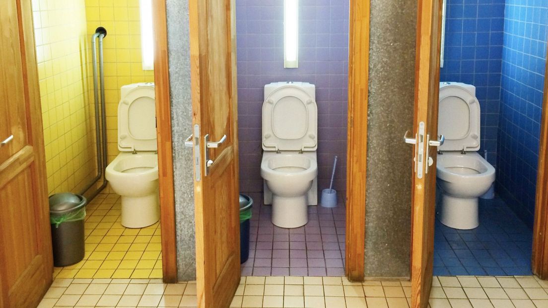 Openbare toiletten ter illustratie