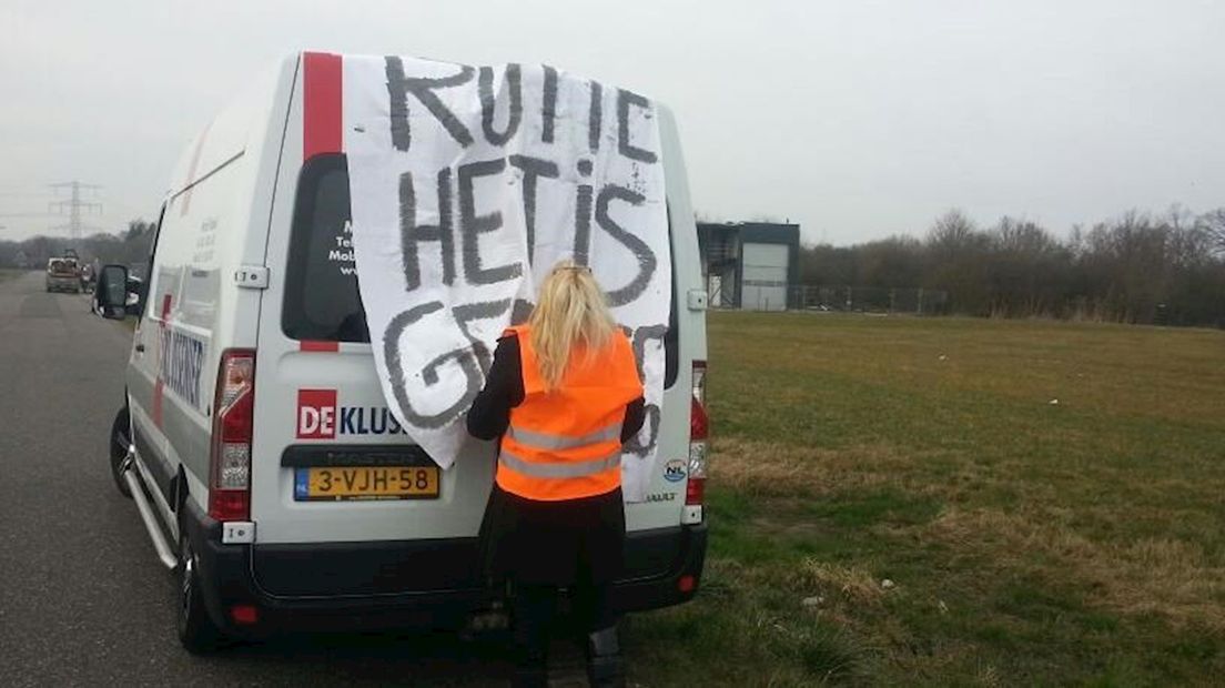 Opkomst bij blokkade-actie A1 en A35 valt tegen