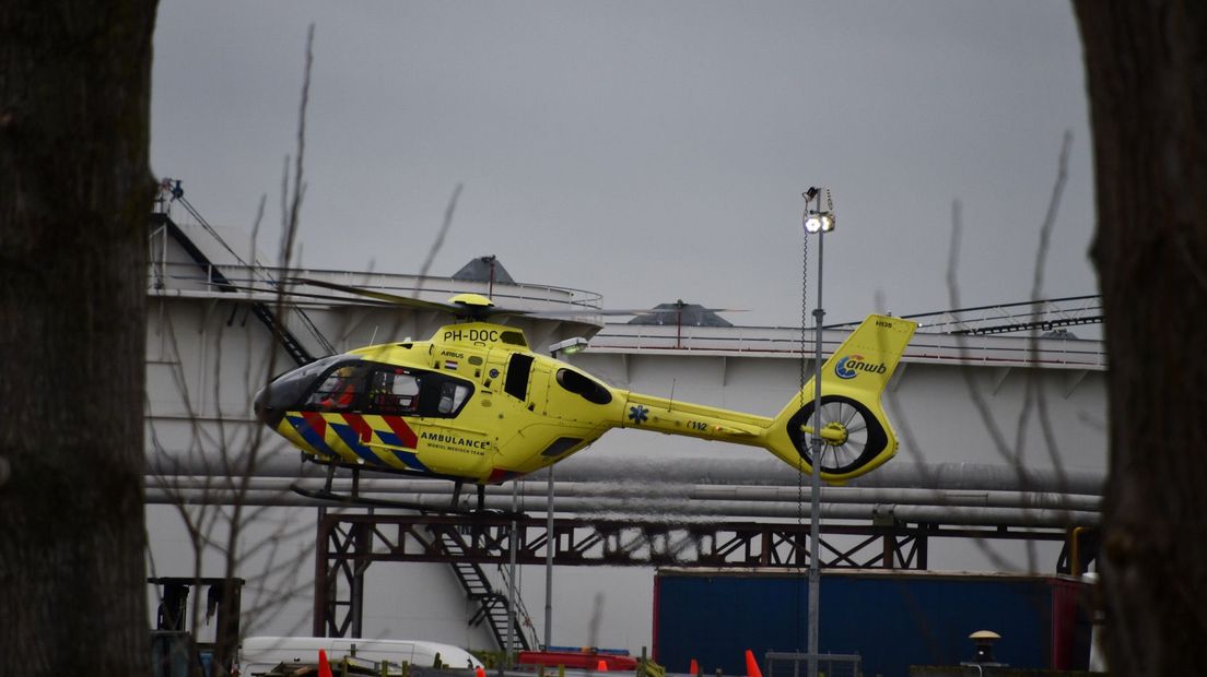 Ook de traumahelikopter werd opgeroepen