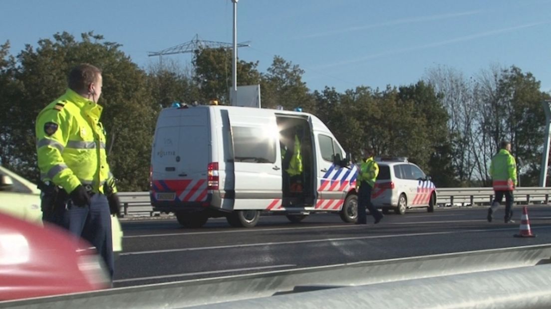 Ongeval op de A35 Almelo-Zuid