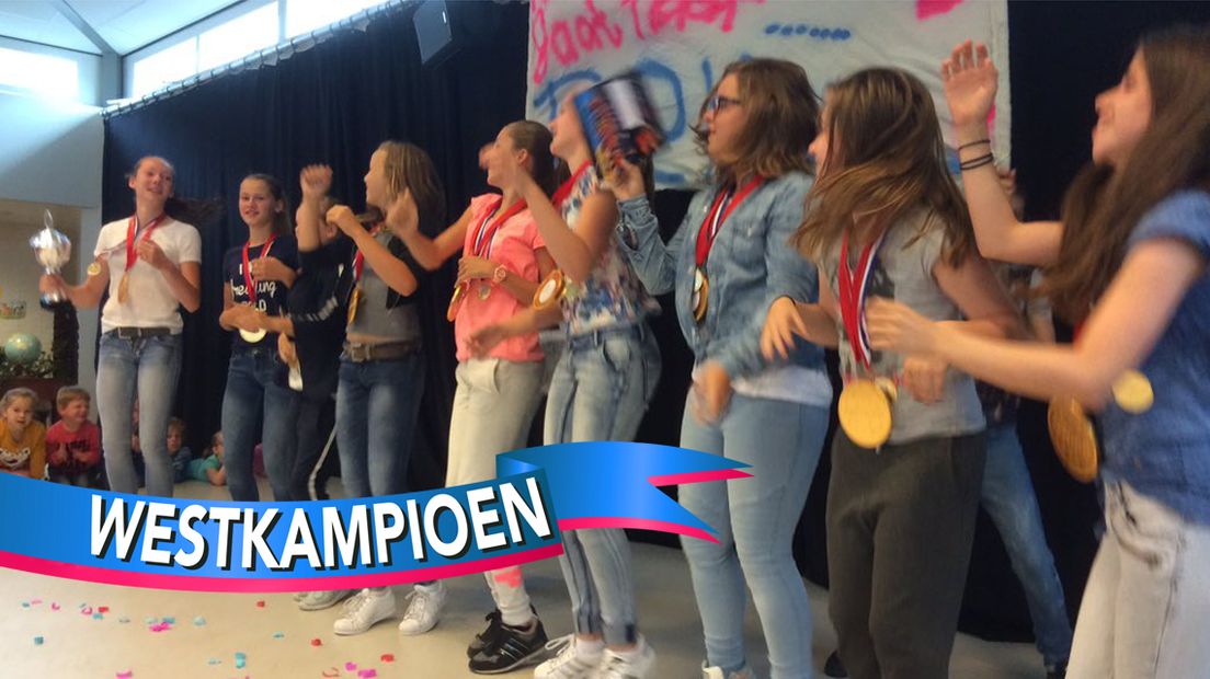 Het schoolhandbalteam van Andreashof