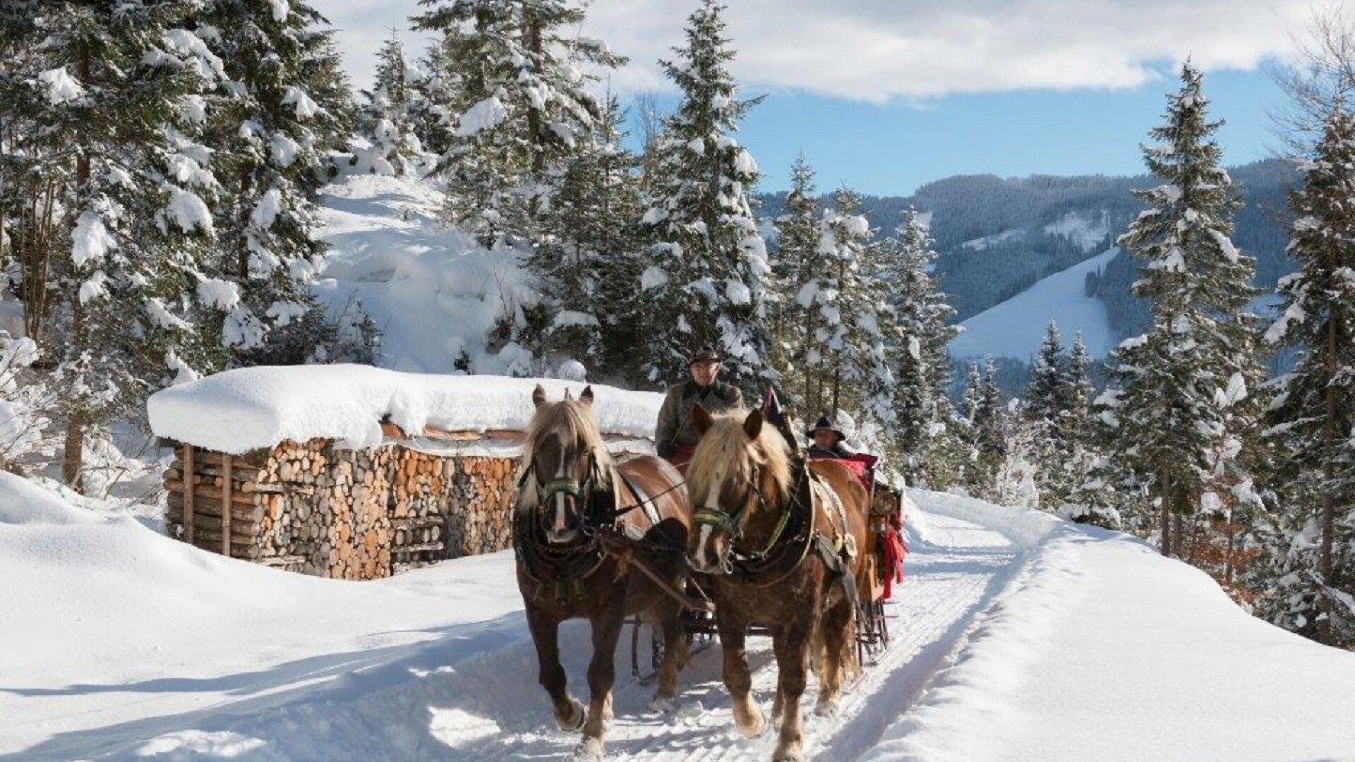 Maria Alm in de winter