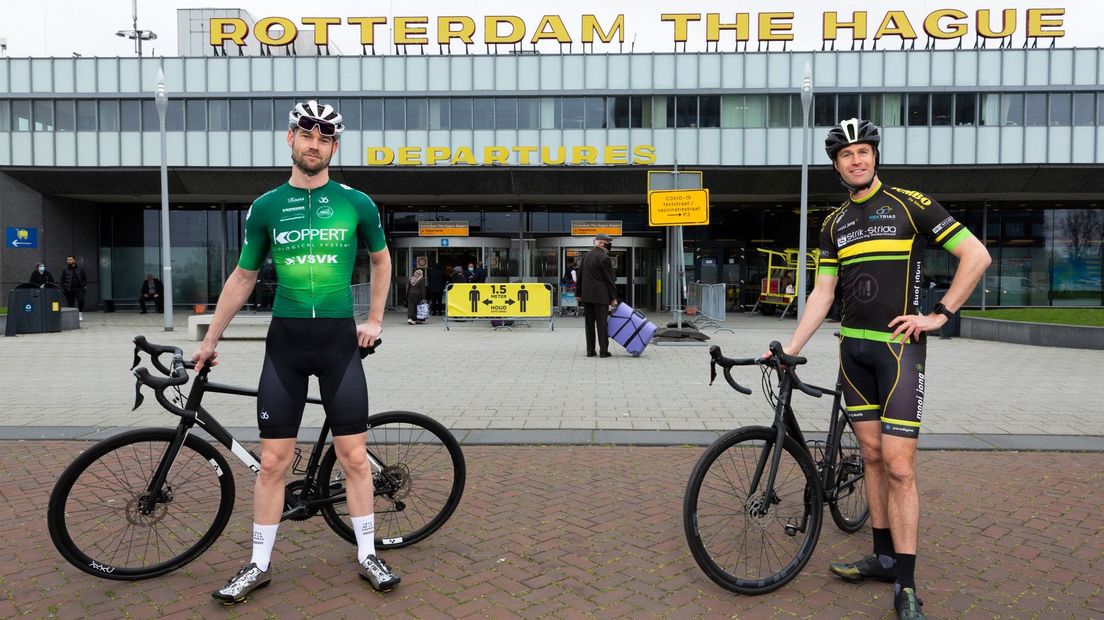 Wethouders Sven de Langen (Rotterdam) en Hilbert Bredemeijer (Den Haag)