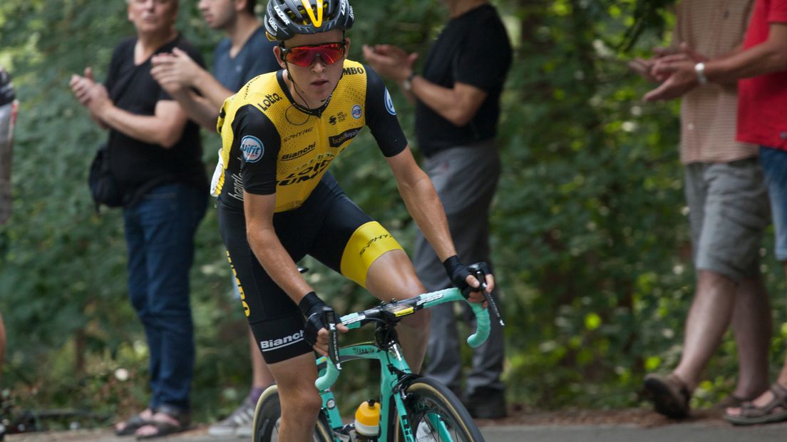 Antwan Tolhoek tijdens Veenendaal-Veenendaal