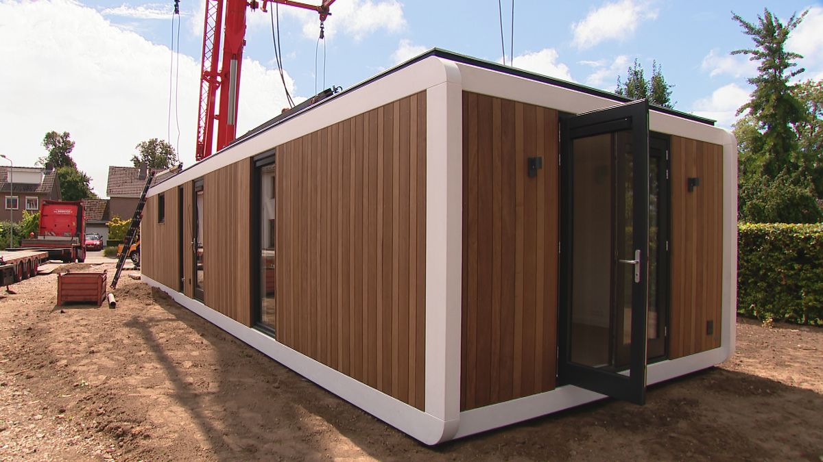 Houten kubus-woningen steeds populairder: 'Erg duurzaam en draagt bij aan terugdringen woningtekort'