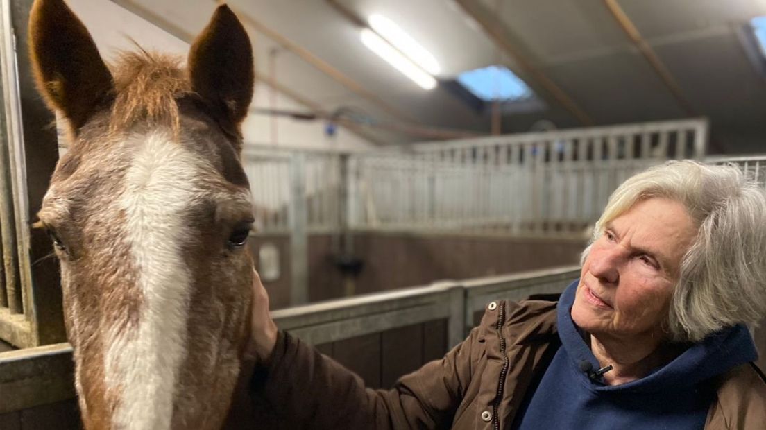 Rika Lassche bij één van de paarden