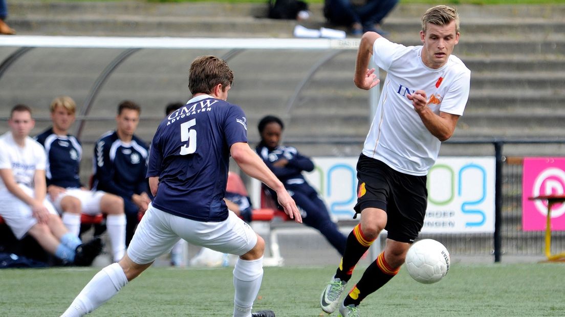 Arnoud Bentum leverde de assist voor de enige treffer met een kopbal archief