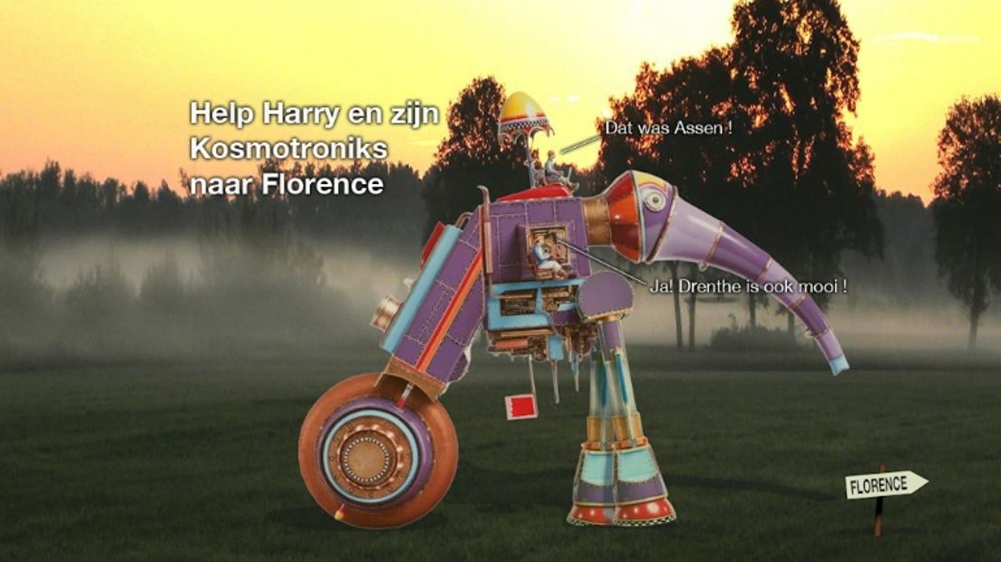 Help Harry en zijn Kosmotroniks naar Florence. (Rechten: Facebook.com/kosmotroniks)