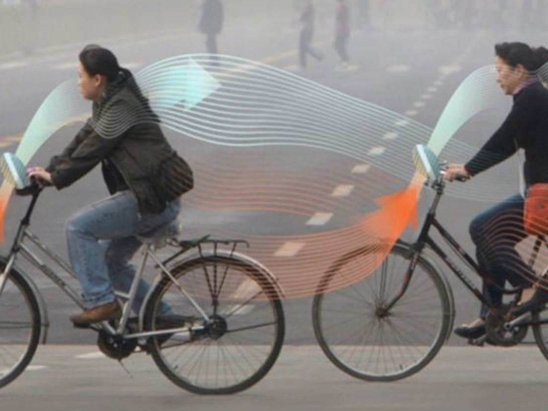 De fiets scheelt omgerekend zo'n 18 sigaretten aan schadelijke smog-inname