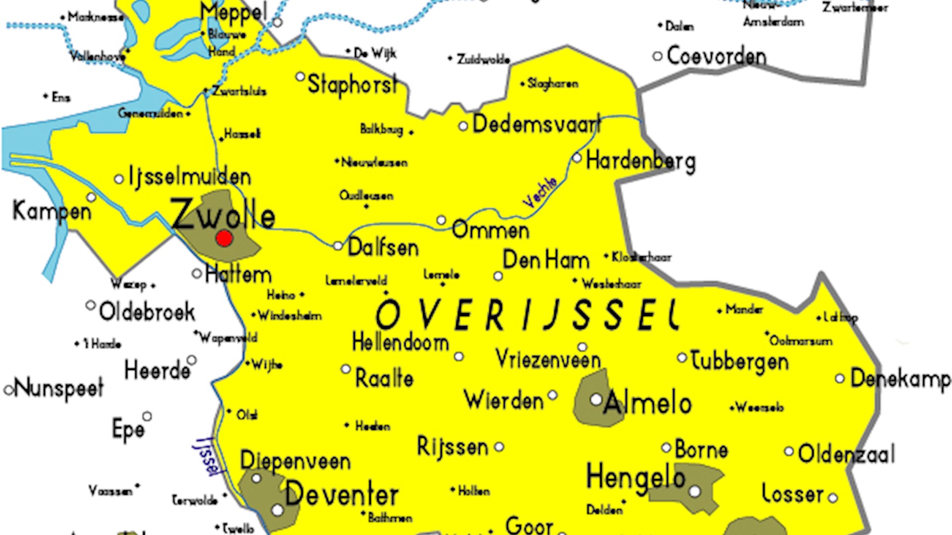 plaats in overijssel 9 letters