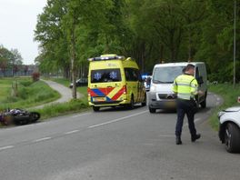 Motorrijder gewond bij botsing in Bruntinge