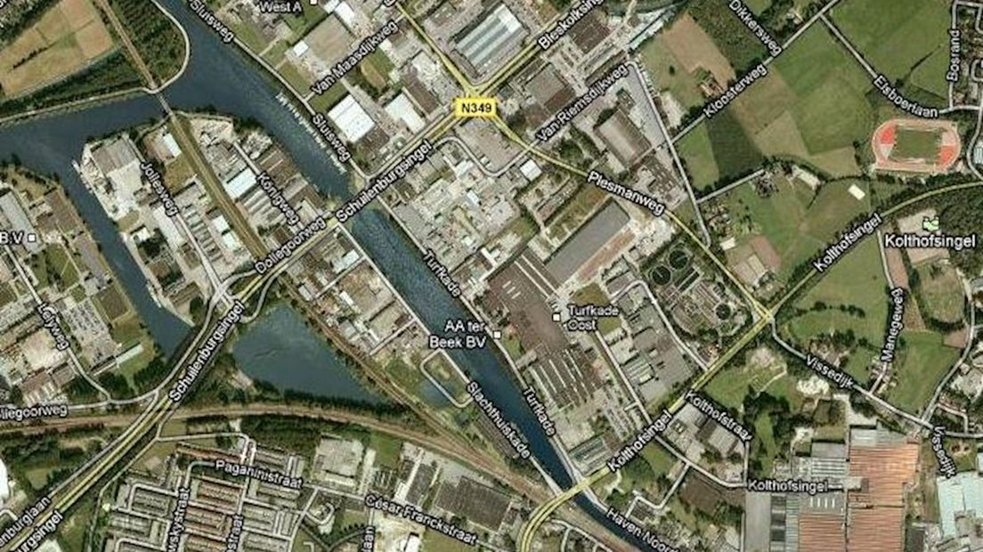 Locatie bedrijfsongeval Almelo