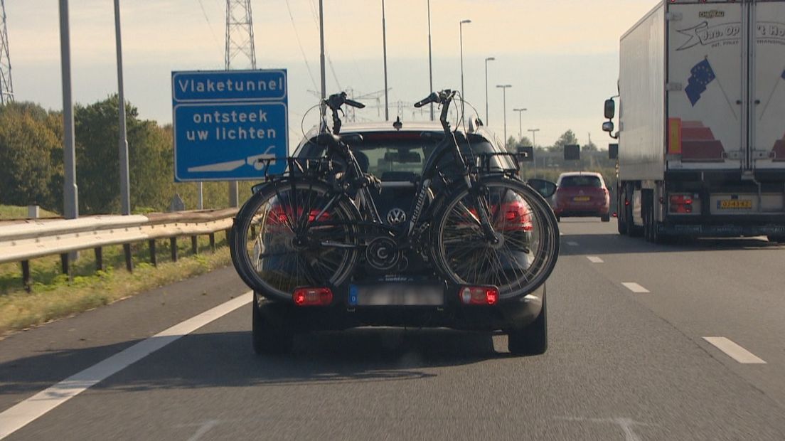 Duitse toerist onderweg naar huis