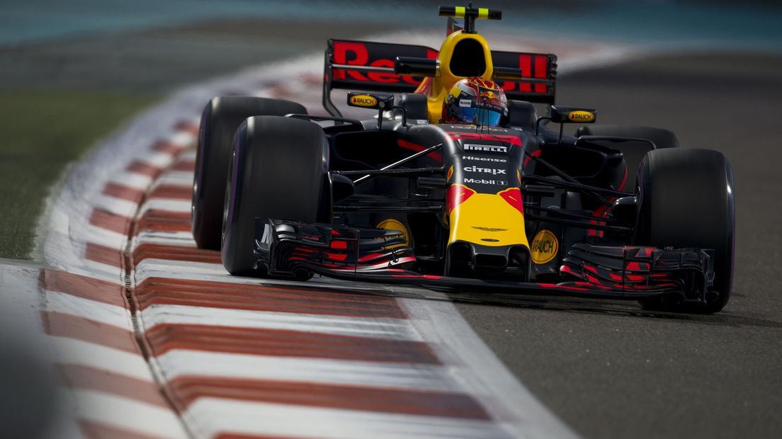 Max Verstappen tijdens een Formule 1-wedstrijd