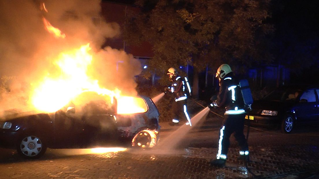 Weer autobrand in Hoogeveen