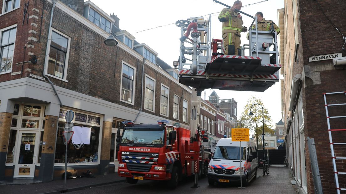 De reconstructie in Delft in volle gang