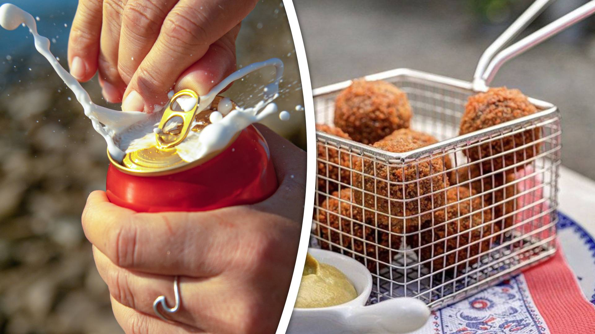 De dief was een dorstig en hongerig type.